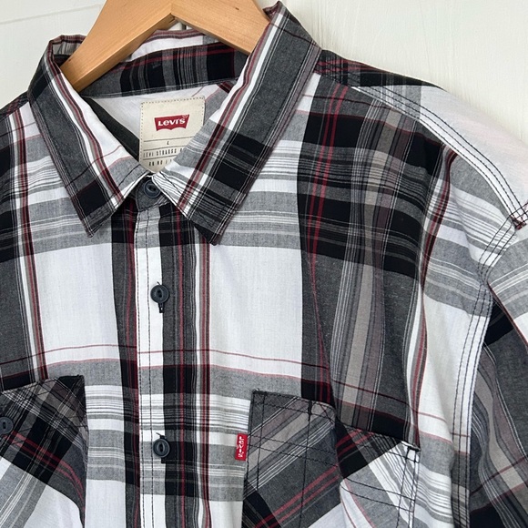Levi’s Men’s Size L Long Sleeve Button Down Plaid Shirt - Picture 10 of 12